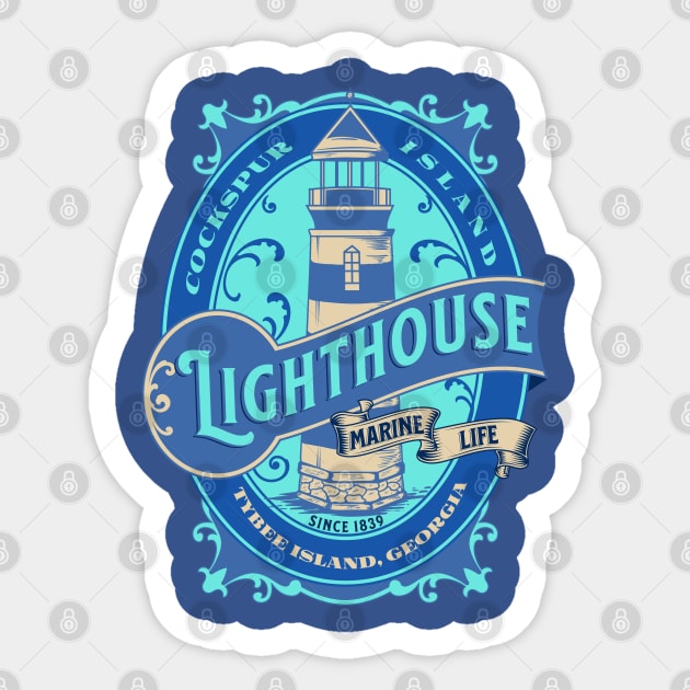 Cockspur Island Lighthouse Sticker by Scar